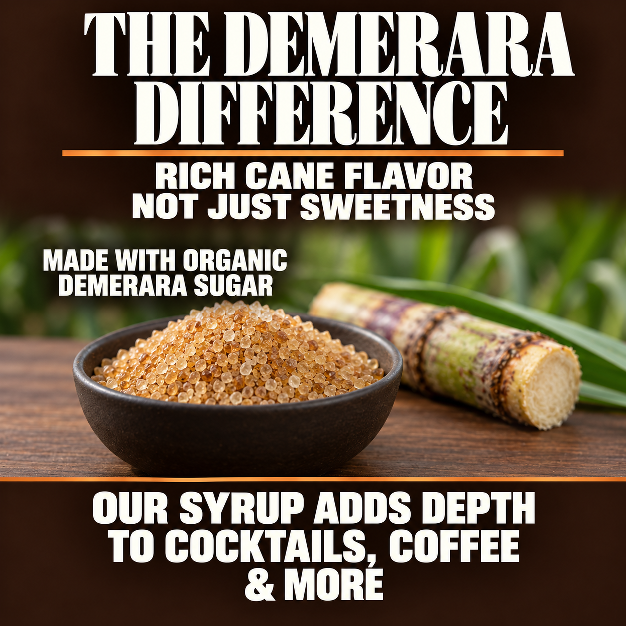 Bartender’s Secret Sauce USDA Organic Demerara Syrup – 16 oz Bottle (Cocktails & Coffee, Gluten-Free, OU Kosher)