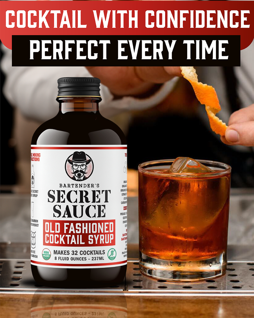 Bartender’s Secret Sauce Old Fashioned Cocktail Syrup
